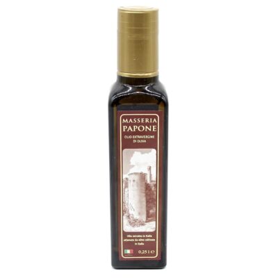 Olio Extravergine di Oliva Pugliese Ogliarola Garganica – Direttamente dal Produttore nel Gargano 22 Bottiglia Olio Extravergine di oliva da 0,25 Litri