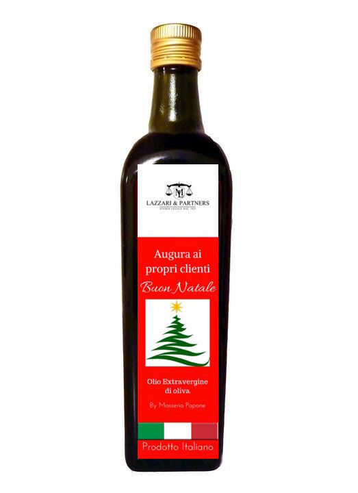 bottiglia olio regalo di natale