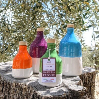 Olio Extravergine di Oliva Pugliese Ogliarola Garganica – Direttamente dal Produttore nel Gargano 3 Orci in Ceramica con olio Extravergine