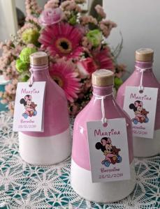 Bomboniere Battesimo con Olio EVO Pugliese 7 Orcetto ceramica 250ml per bomboniera battesimo a forma di trullo